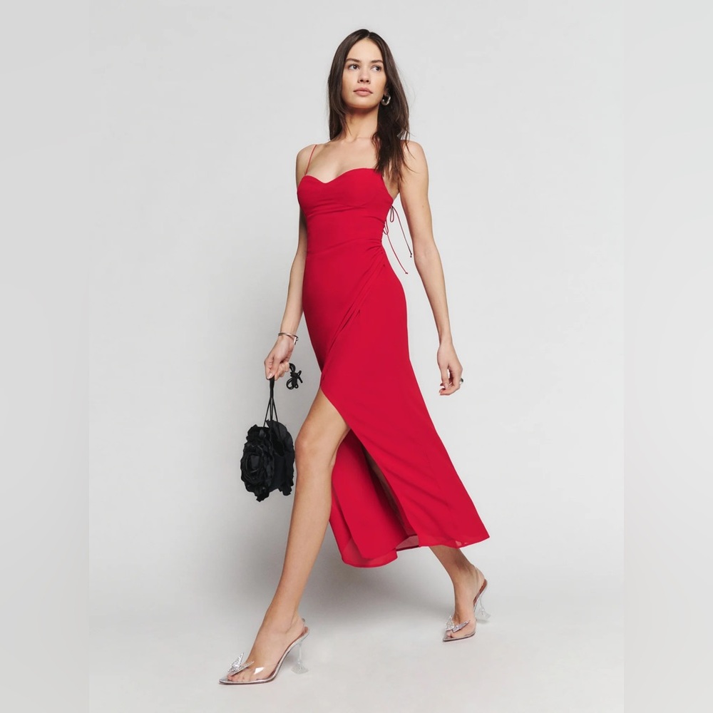 Reformation Kourtney Dress (Red) size 12